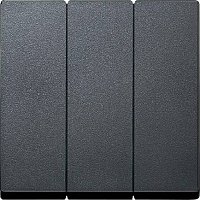 Лицевая панель Schneider Electric Merten System M для 3-кл. выключателя антрацит